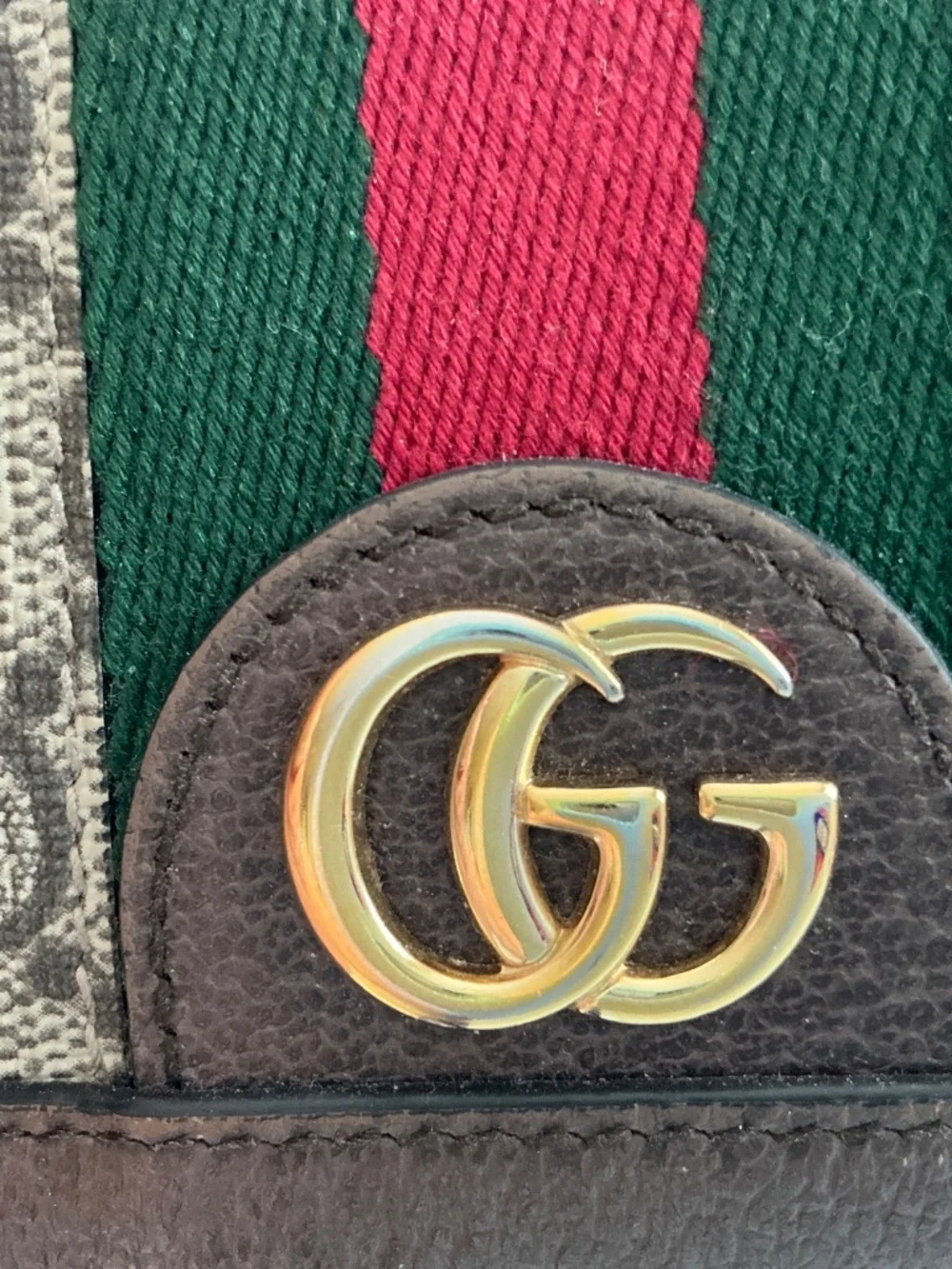 Gucci GG Canvas Compact Ophidia Wallet